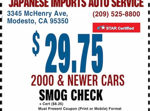Smog Check Coupon Modesto